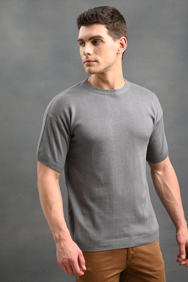 IZI Grey Plain T-Shirt