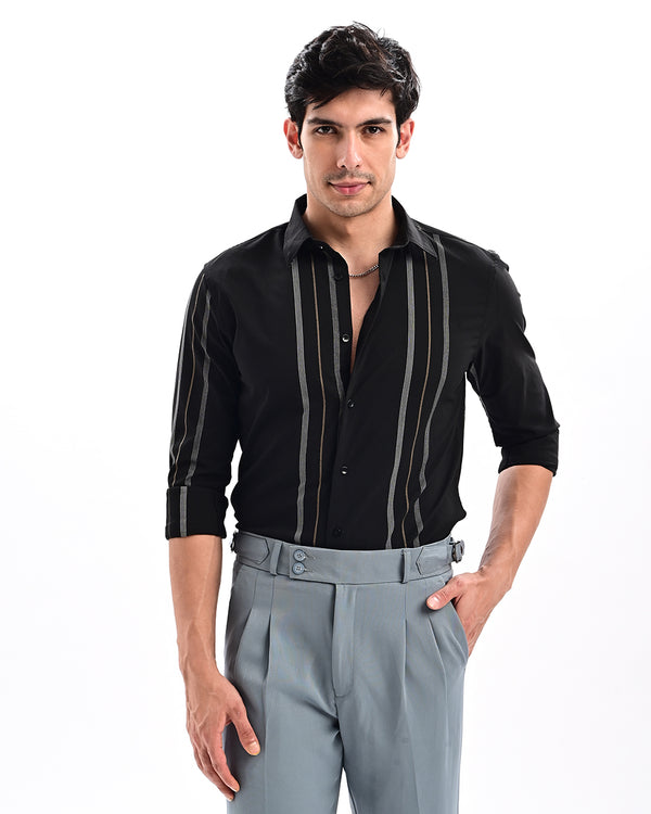 Ilyzly Urban Line Black Shirt