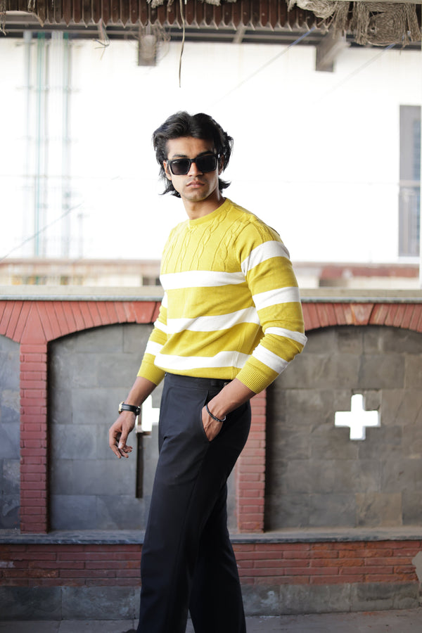 Full Sleeve Horizontal Stripes T-Shirt