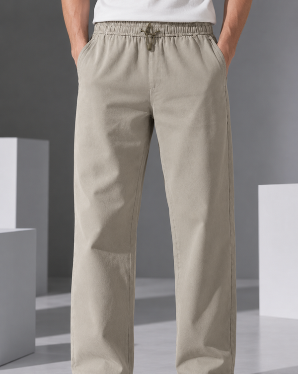 Ilyzly Beige Relaxed Fit Trouser