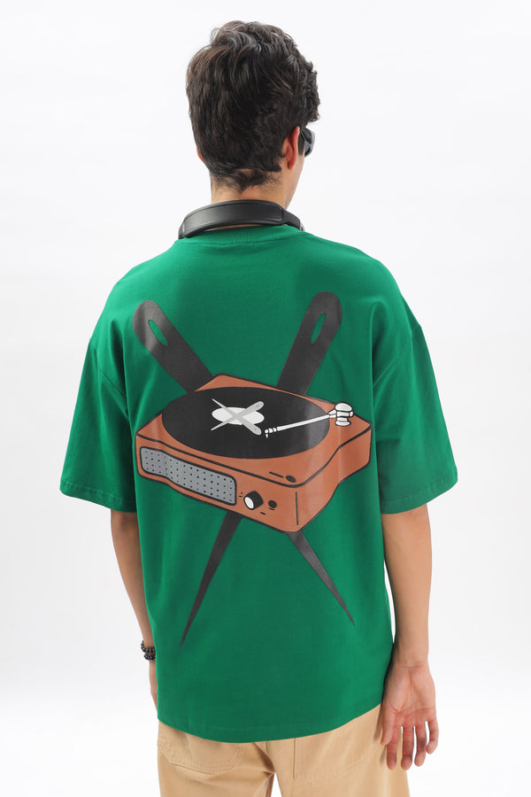 IZI Specials: Record Player Tee (Green)