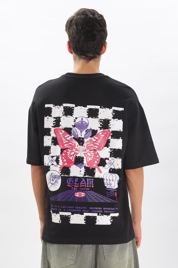 Transcendence Over Sized T-Shirt - Black