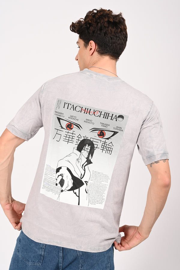 Silver Anime Half Sleeve T-shirt