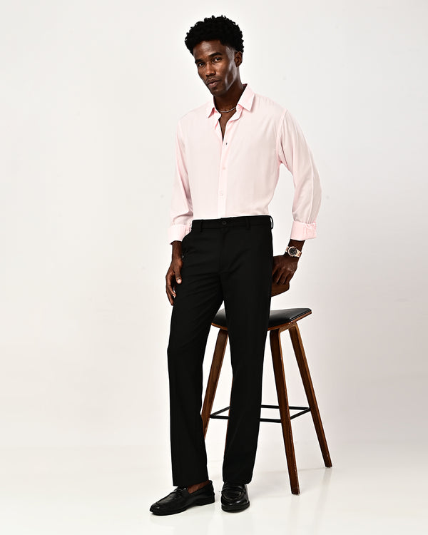 Ilyzly solid poplin Shirt - pink