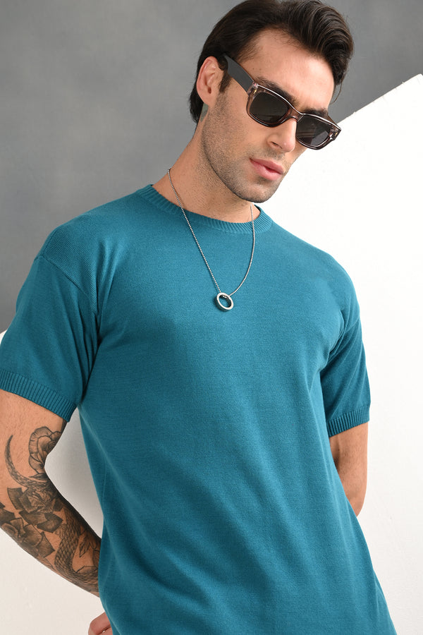 IZI Blue Plain T-Shirt