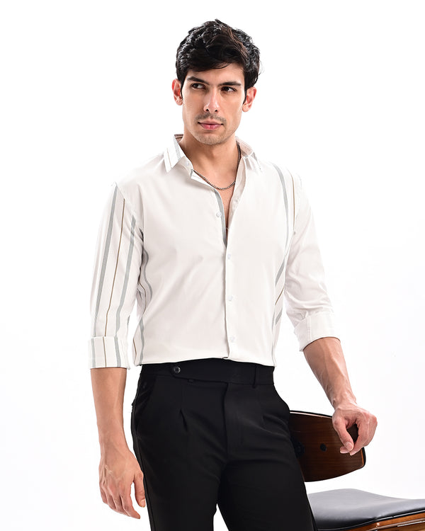 Ilyzly Urban Line White Shirt