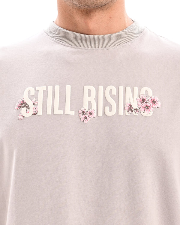Ilyzly grey Still Rising Printed T Shirt