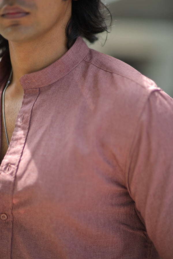 Ilyzly Chinese Collar Shirt