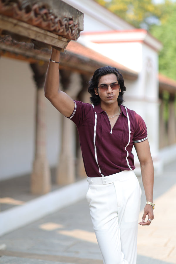 Wine old money Polo T-Shirt