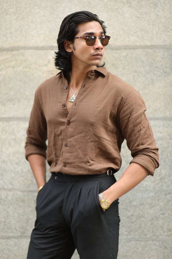 Brown Checks Shirt