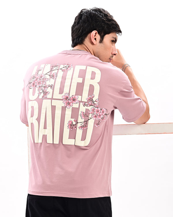 Ilyzly light pink Still Rising Printed T Shirt