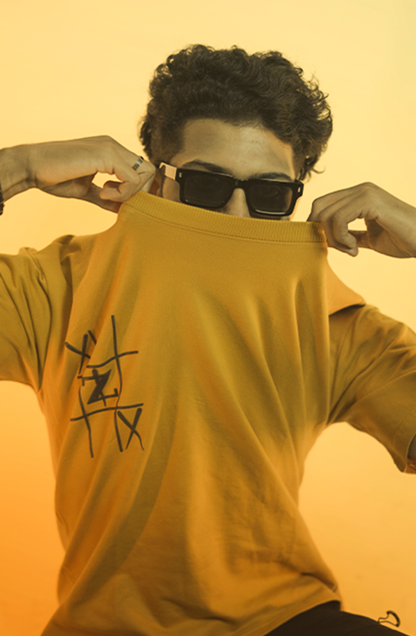 GameOn XO Mustard Dropshoulder Tshirt