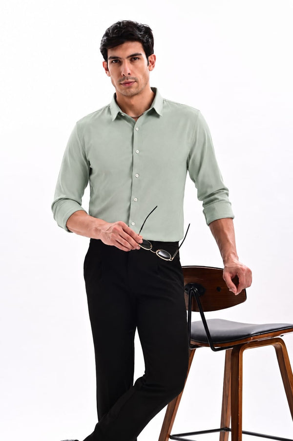 ILYZLY Signature Melange Full Sleeve Shirt