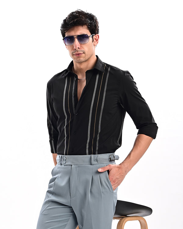 Ilyzly Urban Line Black Shirt