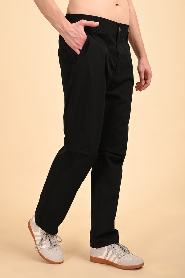 ILYZLY Black Elastic Formal Pant