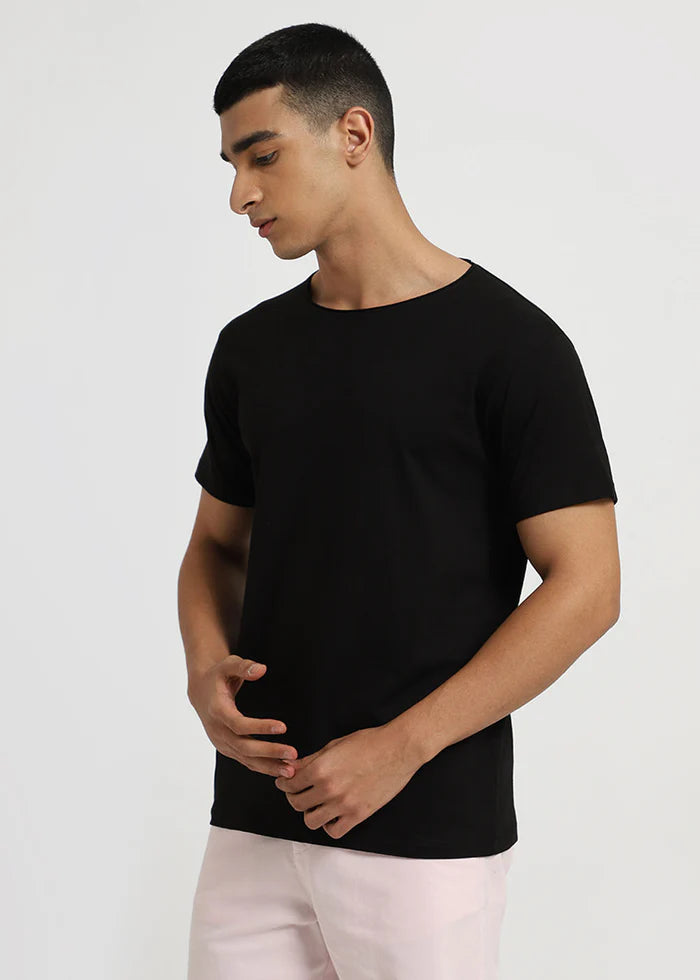 Black Crew Neck T-shirt Ilyzly