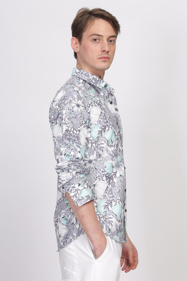 Bloom Floral Printed Shirt Ilyzly