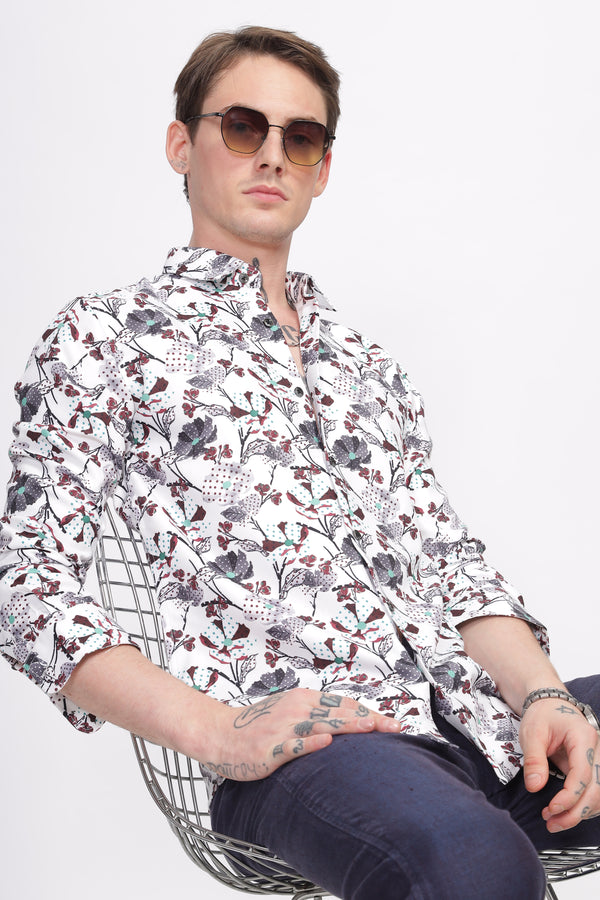 Bloom Floral Printed Shirt Ilyzly