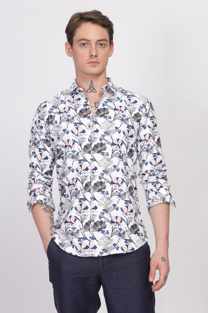 Bloom Floral Printed Shirt Ilyzly