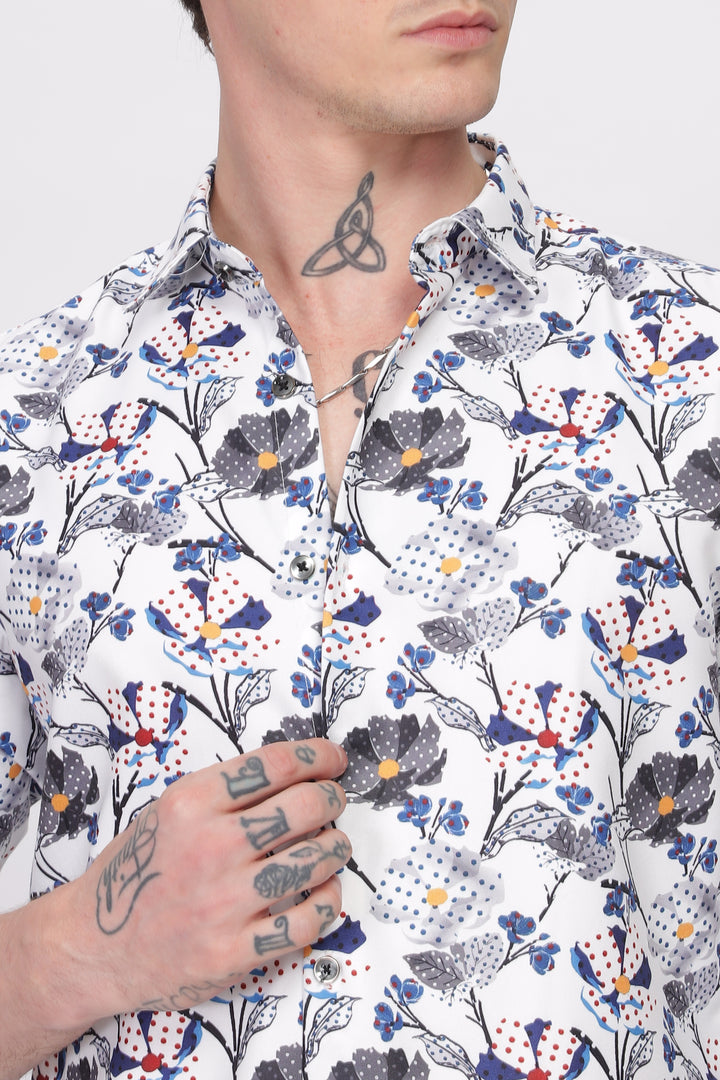 Bloom Floral Printed Shirt Ilyzly