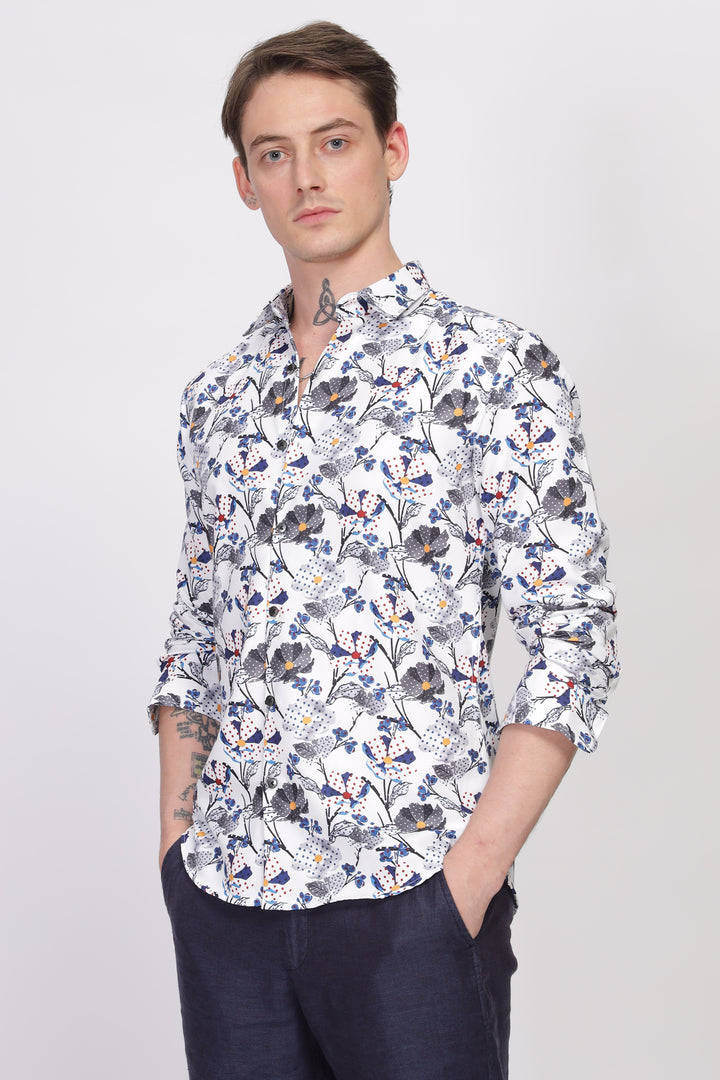 Bloom Floral Printed Shirt Ilyzly