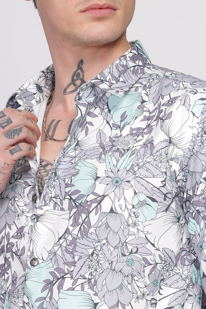 Bloom Floral Printed Shirt Ilyzly