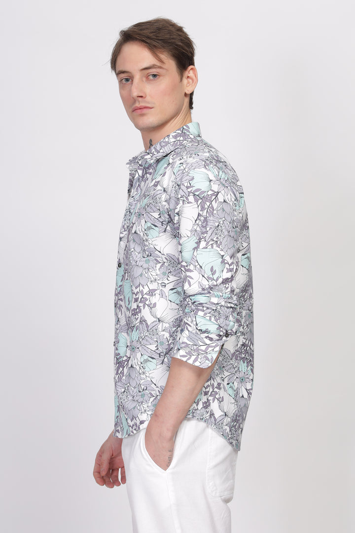 Bloom Floral Printed Shirt Ilyzly