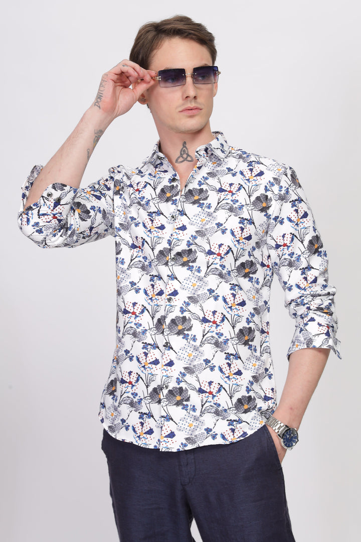 Bloom Floral Printed Shirt Ilyzly