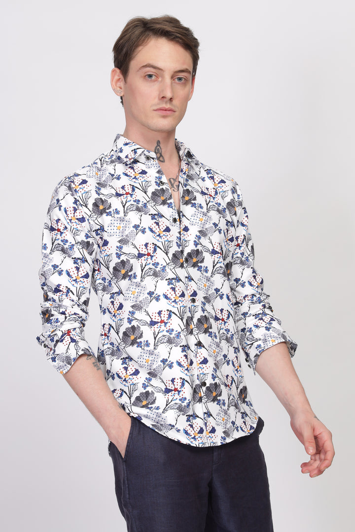 Bloom Floral Printed Shirt Ilyzly