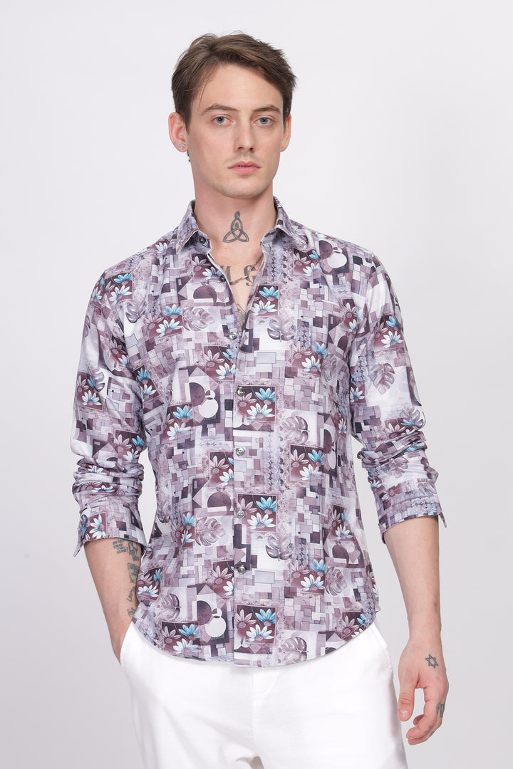 Bloom Floral Printed Shirt Ilyzly