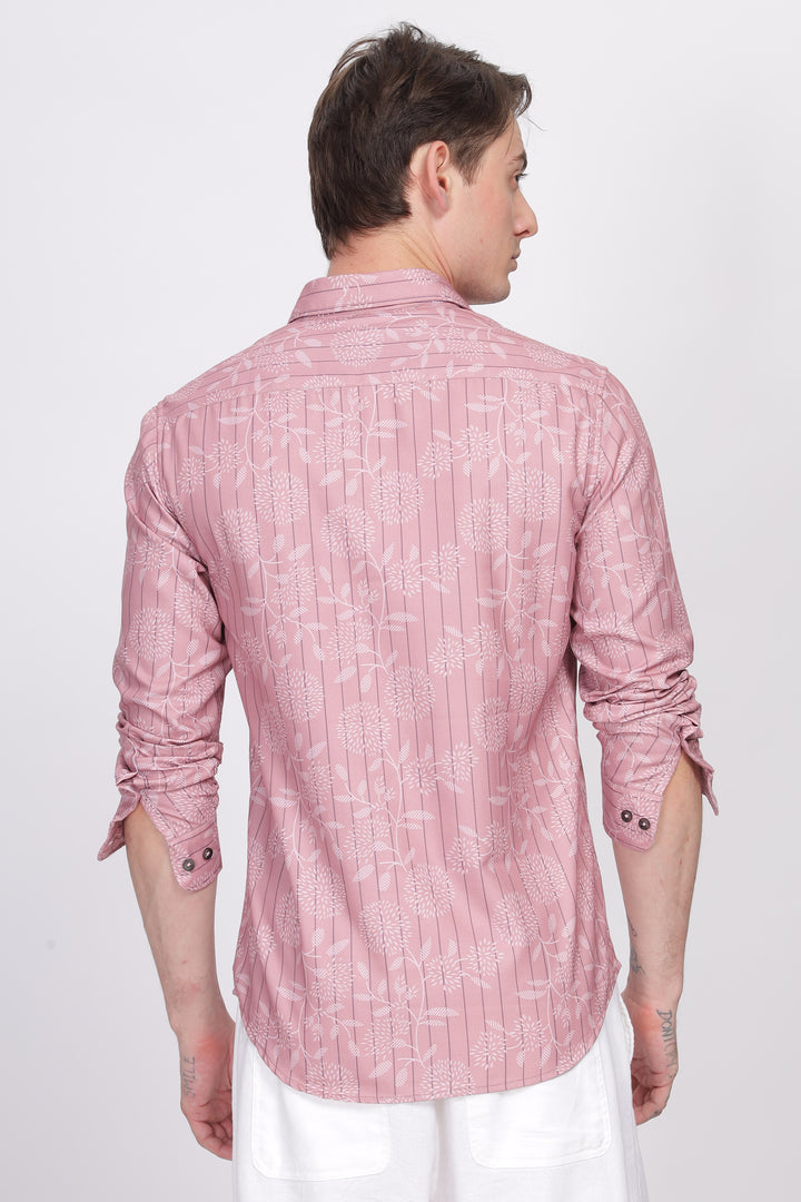 Bloom Pink Printed Shirt Ilyzly