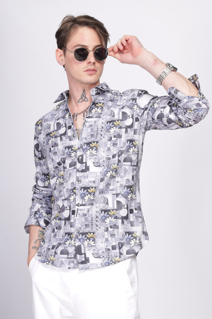 Bloom Printed Shirt Ilyzly