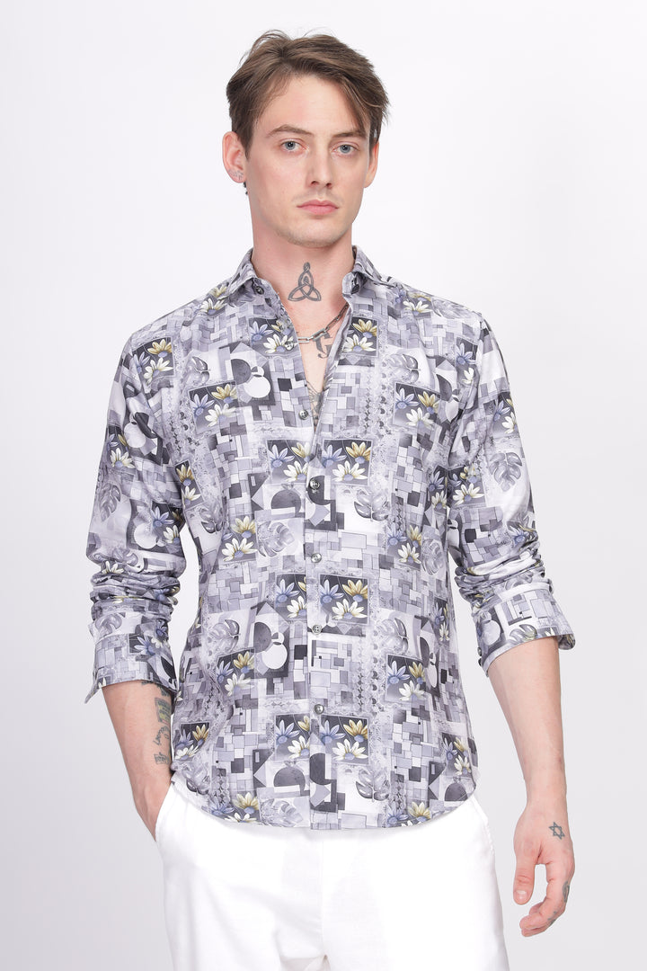 Bloom Printed Shirt Ilyzly