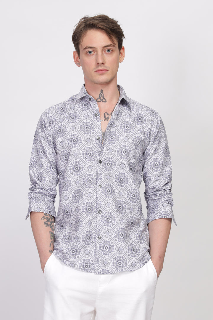 Bloom Printed Shirt Ilyzly