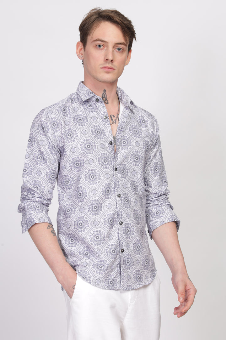 Bloom Printed Shirt Ilyzly