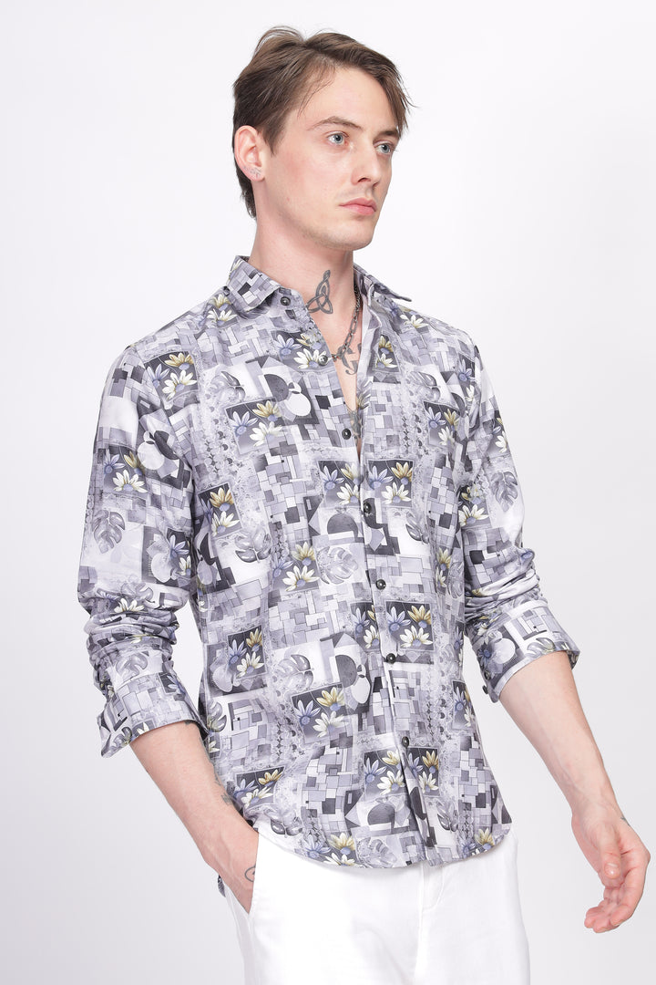 Bloom Printed Shirt Ilyzly