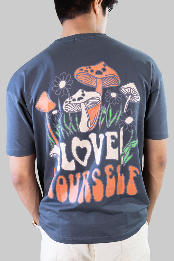 Love Yourself T-shirt: Pastel Blue