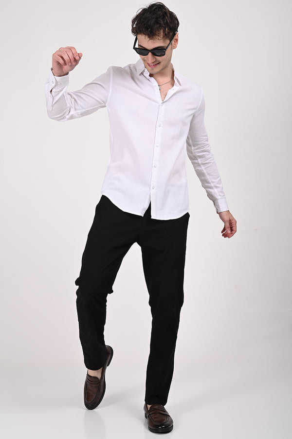 White Urban Grid Shirt