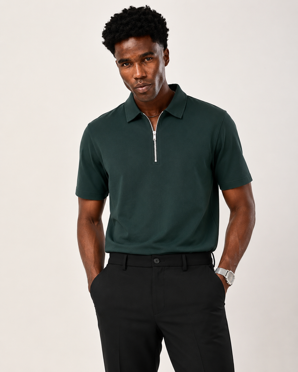 ILYZLY Essential Zip Polo