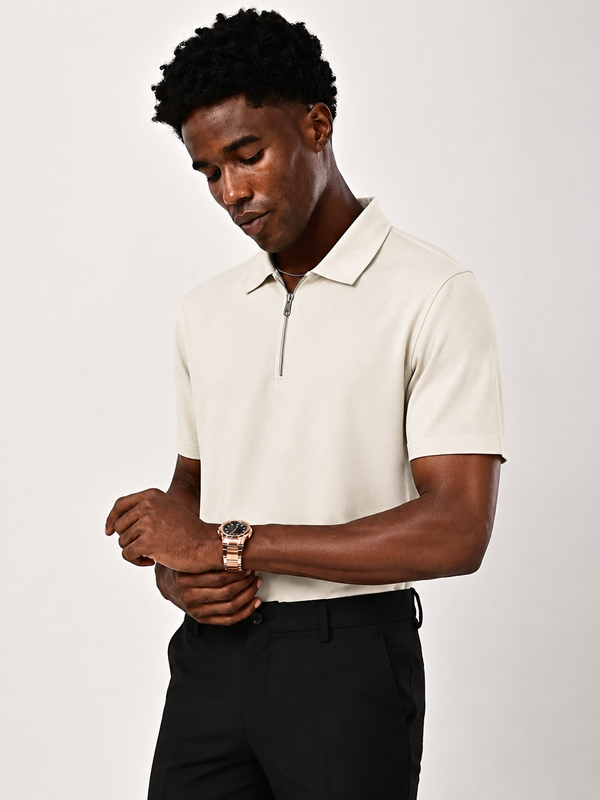 ILYZLY Essential Zip Polo