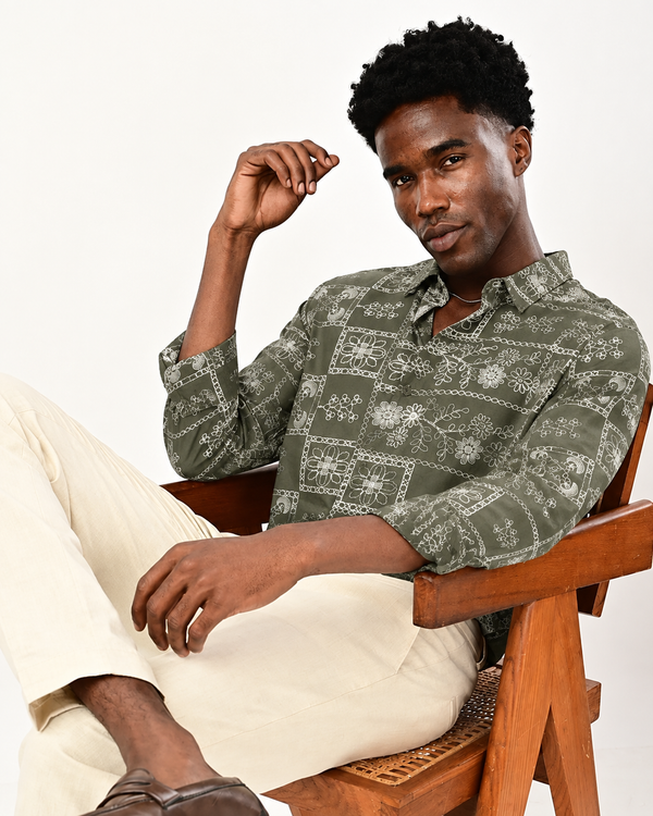 Ilyzly Embroidery Shirt