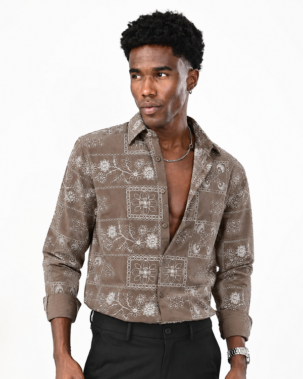 Ilyzly Embroidery Shirt