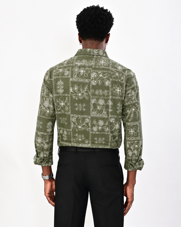 Ilyzly Embroidery Shirt