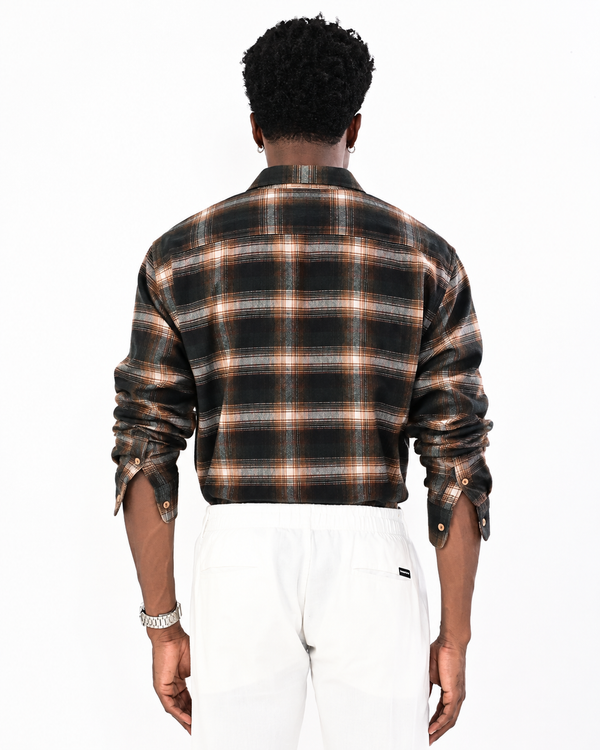 ILYZLY Dual Pocket Check Shirt