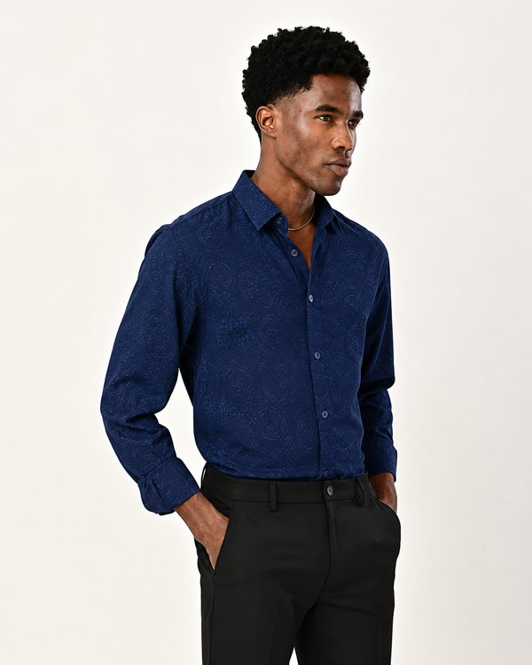 ILYZLY Baroque Pattern Shirt