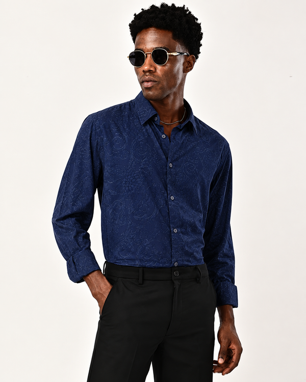 ILYZLY Baroque Pattern Shirt