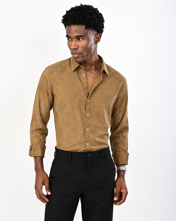 ILYZLY Signature Floral Jacquard Shirt