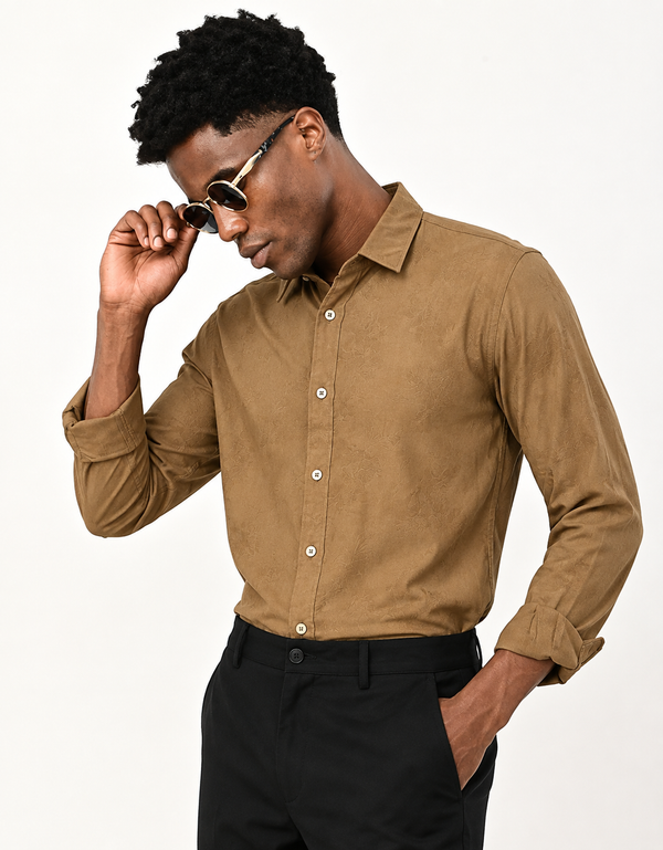 ILYZLY Signature Floral Jacquard Shirt