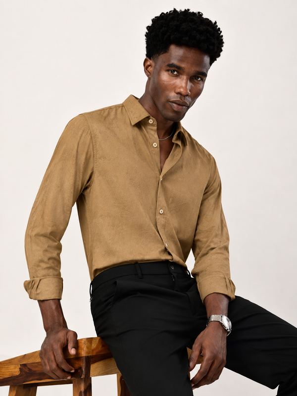 ILYZLY Signature Floral Jacquard Shirt