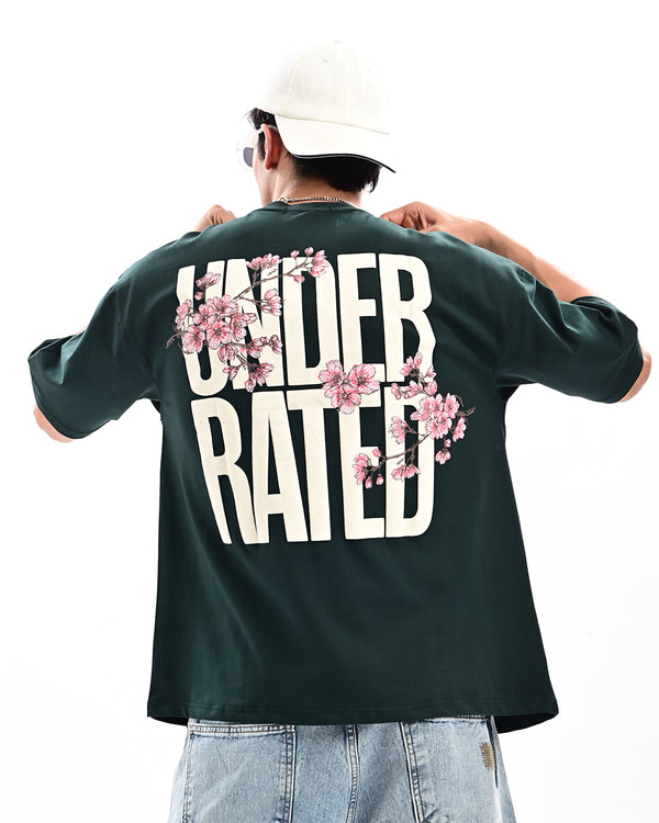 Ilyzly forest green Still Rising Printed T Shirt
